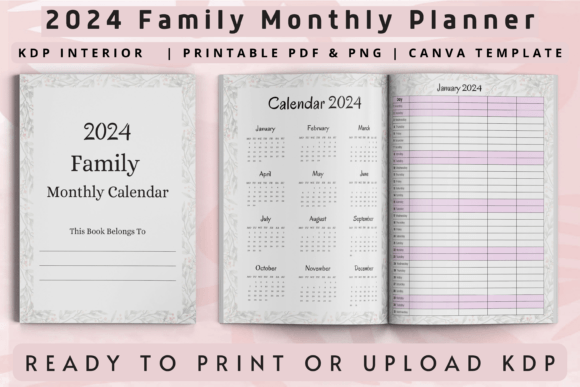 2024 Family Monthly Calendar: A Practical Evaluation for KDP Publishers