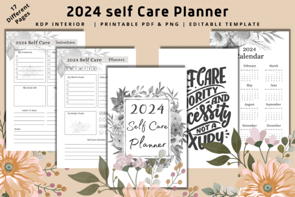 2024 Self-Care Planner KDP Interior Review