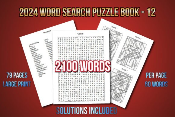 2024 Word Search Puzzle Book 12: A Modern Take on a Timeless Cognitive Workout