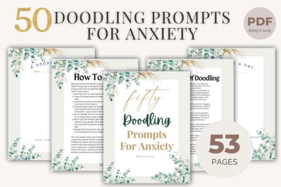 50 Doodling Prompts for Anxiety: A Practical Tool for Mindful Self-Expression