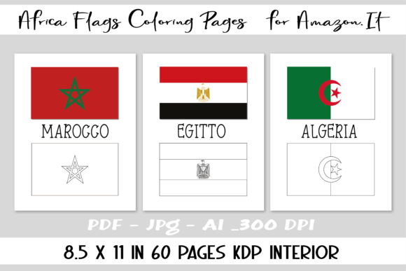 Africa Flags Coloring Pages Italy: A Versatile Digital Resource for Educators, Designers, and Families