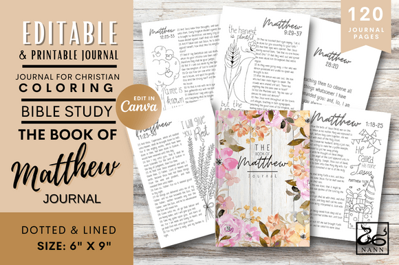 Bible Study Journal Book of Matthew 63