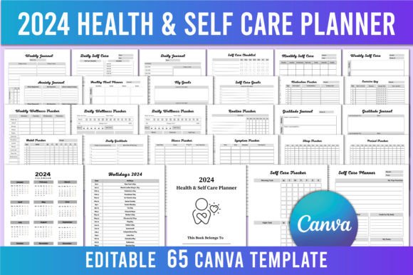 Editable 2024 Health Self Care Planner