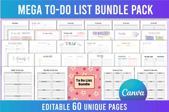 Editable Mega to Do List Bundle Pack KDP: A Complete Productivity Solution for Modern Creators and Professionals