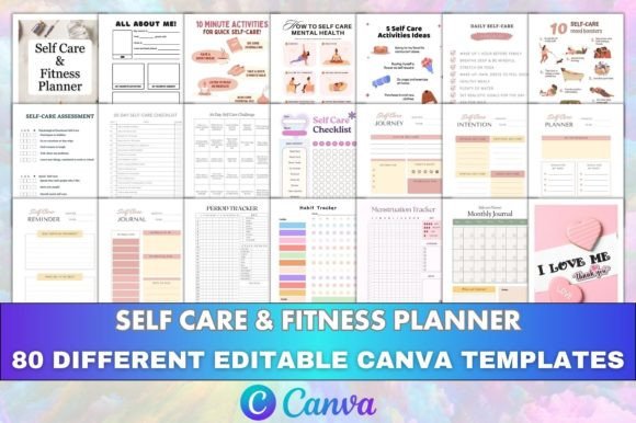 Editable Self Care Fitness Planner KDP: A Design Deep Dive