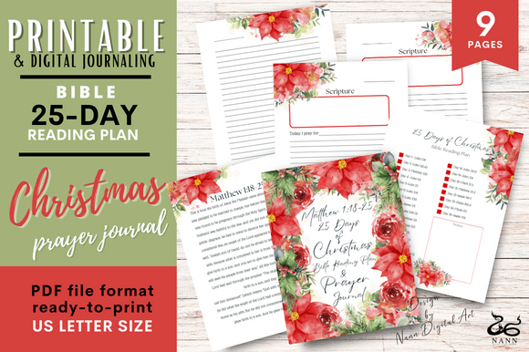 Embracing Advent with a Bible Reading Plan 25 Days of Christmas and Prayer Journal