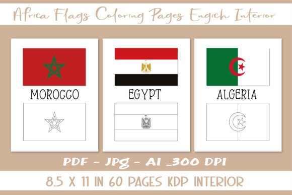 Exploring Africa Through Color: The Value of Africa Flags Coloring Pages English