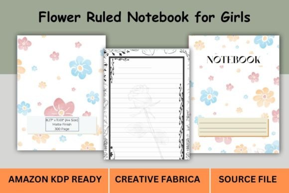 Flower Girls Journal Notebook Cover: A Designer’s Guide to KDP-Ready Assets