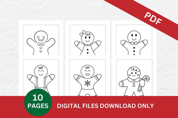 Gingerbread Coloring Pages for Creative Projects