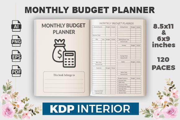 Monthly Budget Planner – KDP