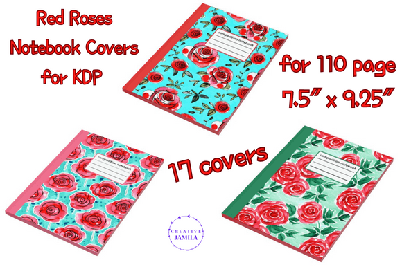 Red Roses Notebook Cover KDP Bundle: A Practical Resource for Self-Publishers
