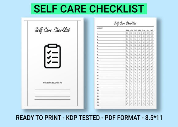 Self-Care Checklist KDP Interior: Creative Uses