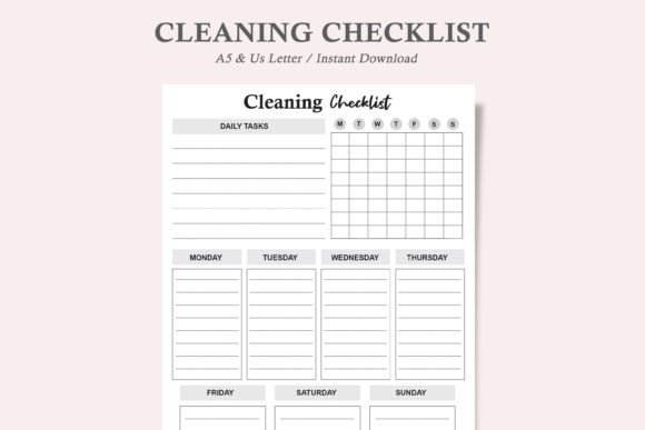 The Cleaning Checklist and Schedule Guide: Evaluate Your Cleaning Planner Needs
