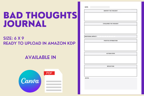 Transform Your Publishing Workflow with the Bad Thoughts Journal - KDP Interior